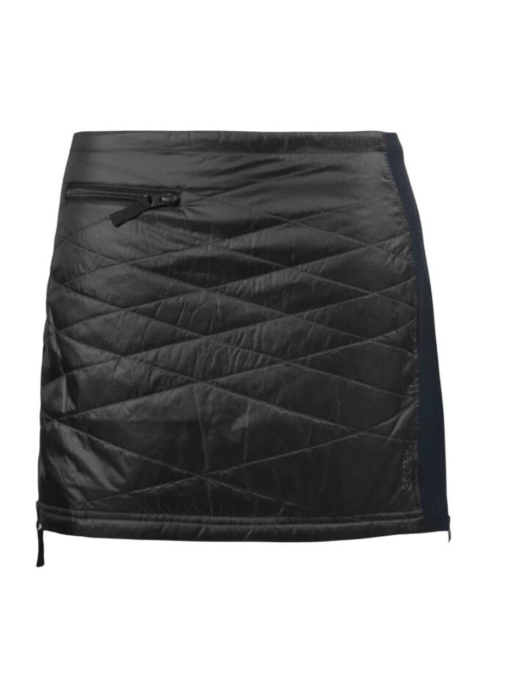 Skhoop Kari Mini Quilted Insulated Skirt Side Zippers Black Size M outdoor cold